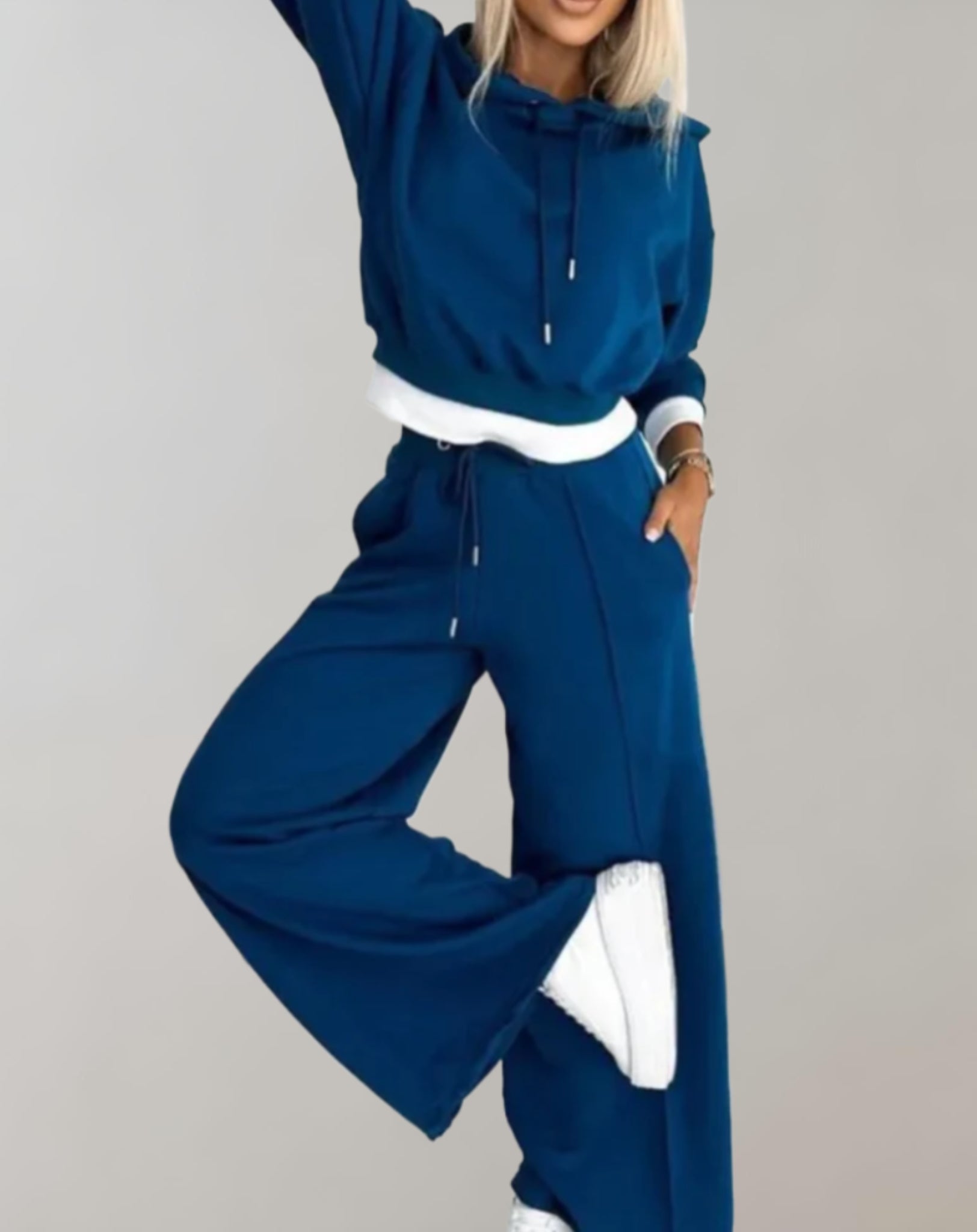 Women’s Cotton Blend Hoodie Trouser Set