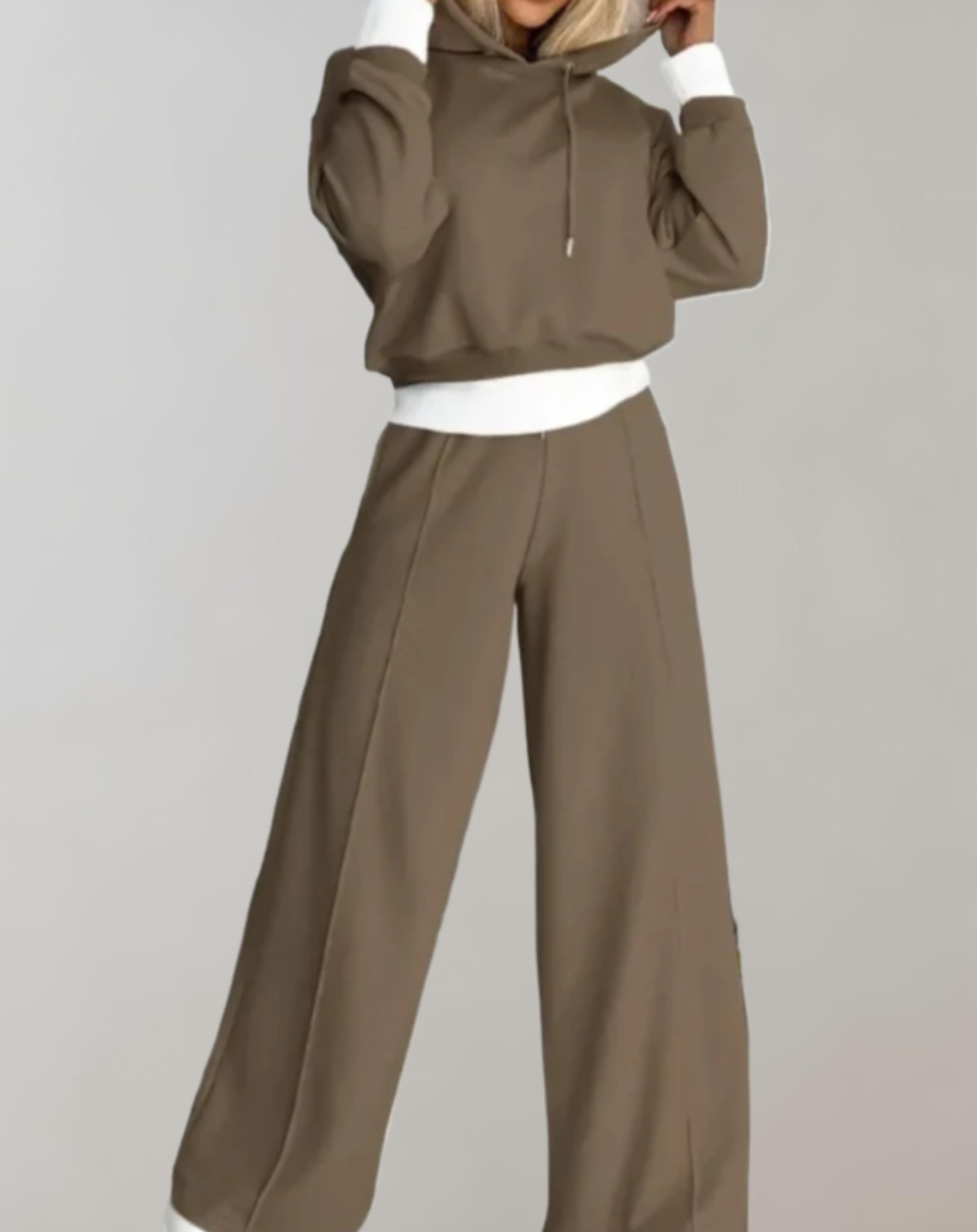 Women’s Cotton Blend Hoodie Trouser Set