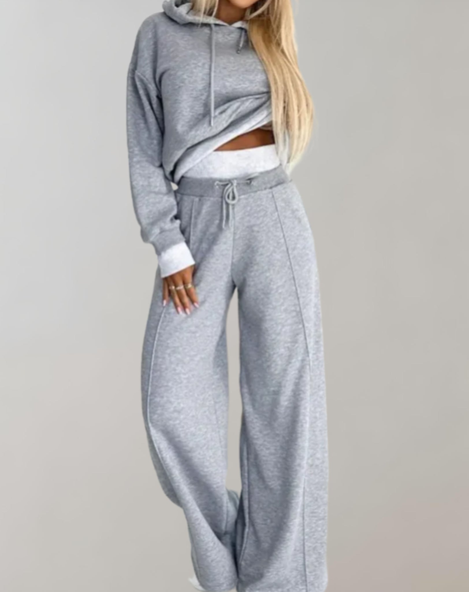 Women’s Cotton Blend Hoodie Trouser Set