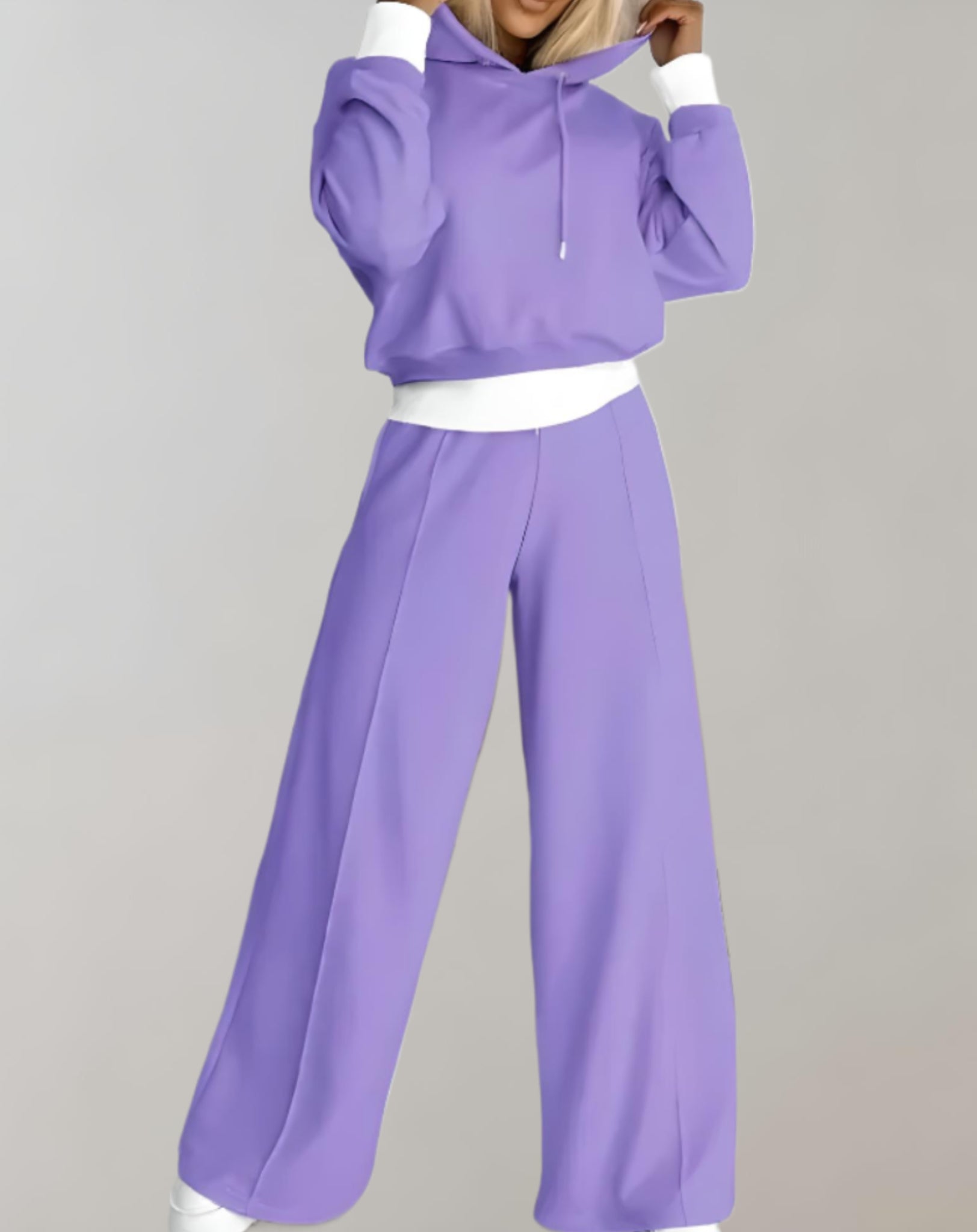 Women’s Cotton Blend Hoodie Trouser Set