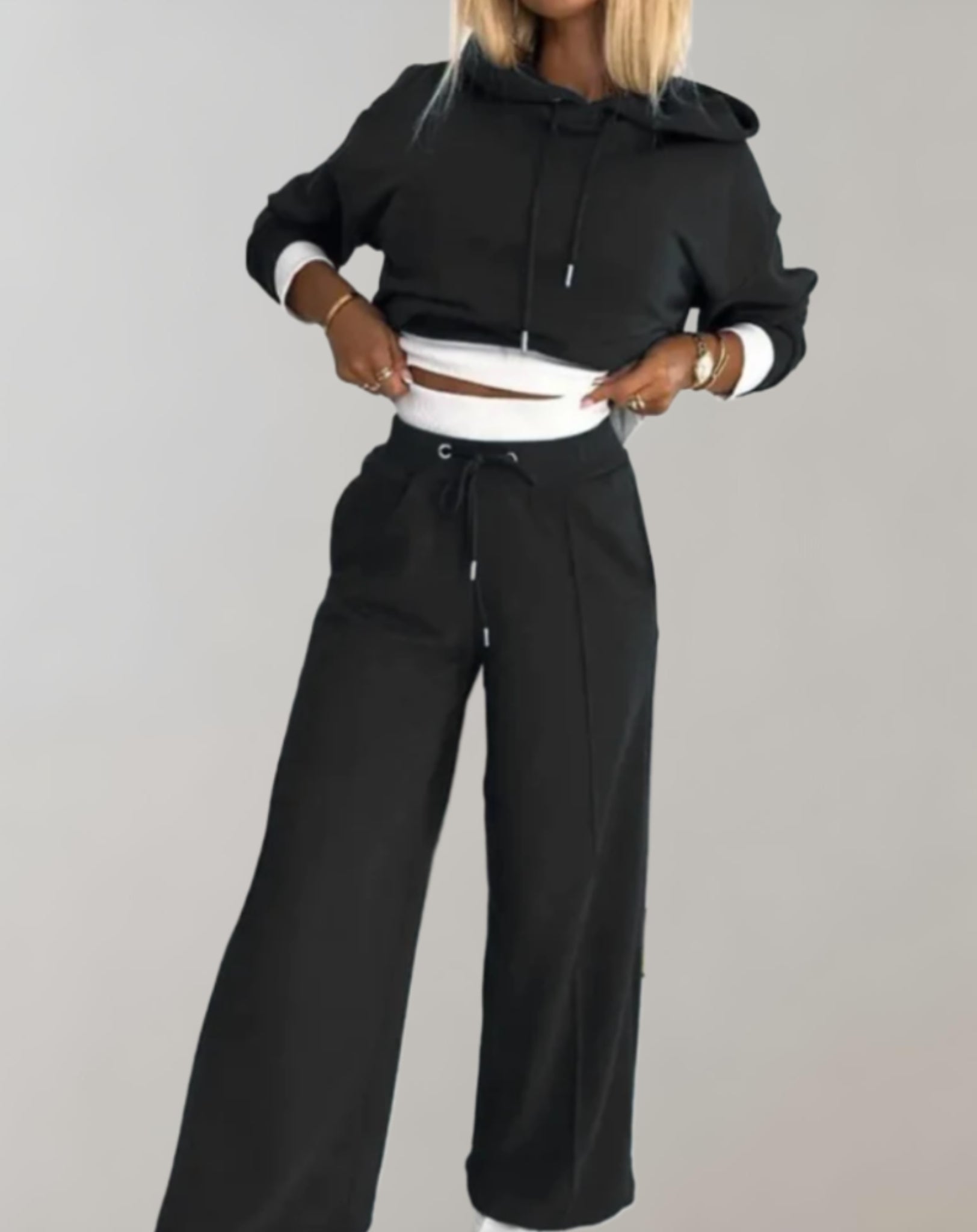 Women’s Cotton Blend Hoodie Trouser Set