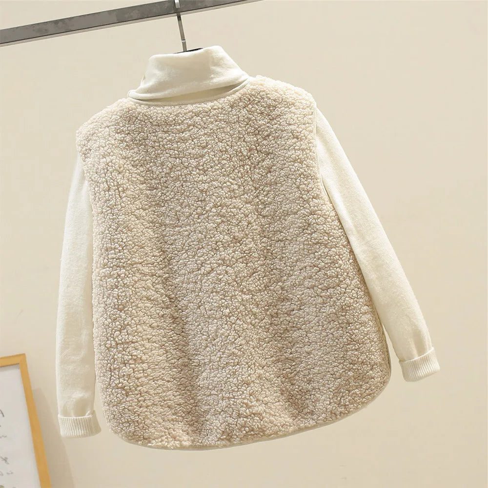 Women's Ribbed Knit Button-Up Vest