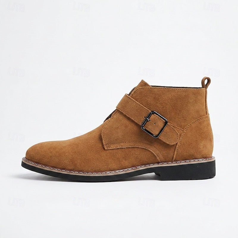 Men's Buckled Ankle Boots