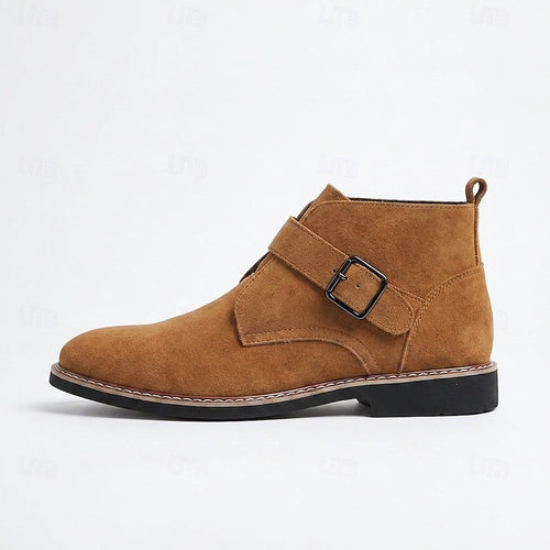 Men's Buckled Ankle Boots