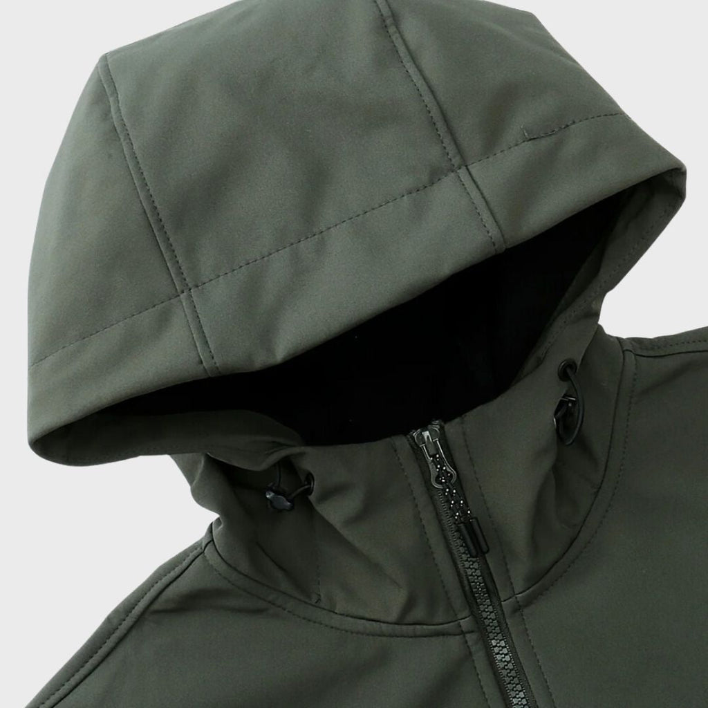 Men's Water-Repellent Hooded Softshell Jacket