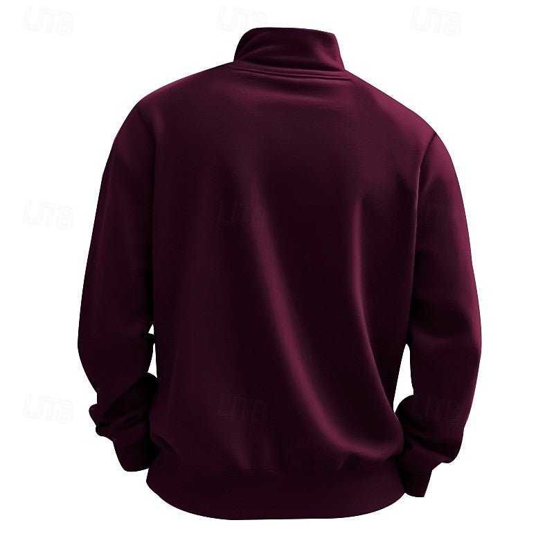 Women's Classic Quarter-Zip Relaxed Pullover Sweatshirt