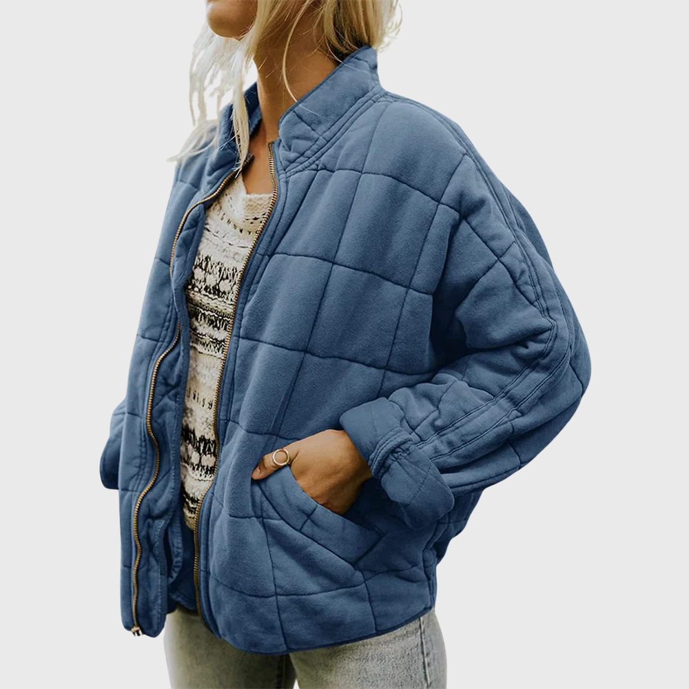 Women's Quilted Oversized Bomber Jacket