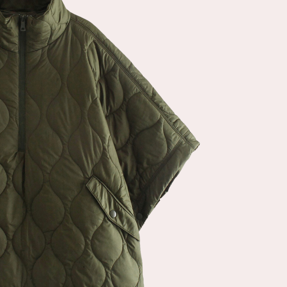 Women's Lightweight Quilted Cape Jacket