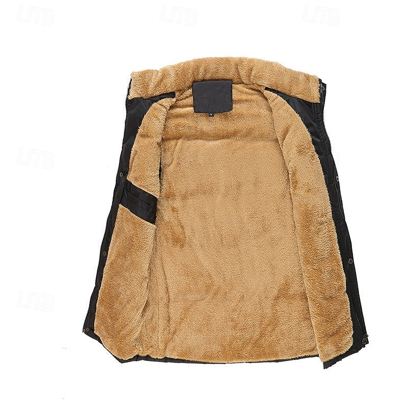 Men's Sherpa-Lined Puffer Vest