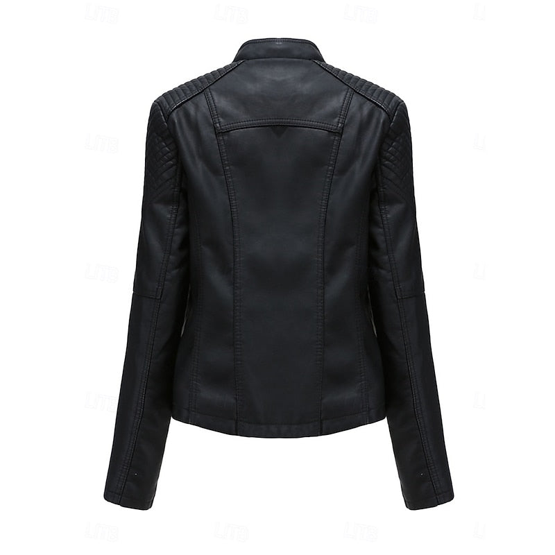 Women's Sleek Tailored Biker Jacket