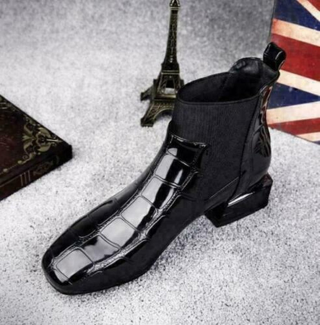 Women's Flexible Rubber-Sole Leather Boots