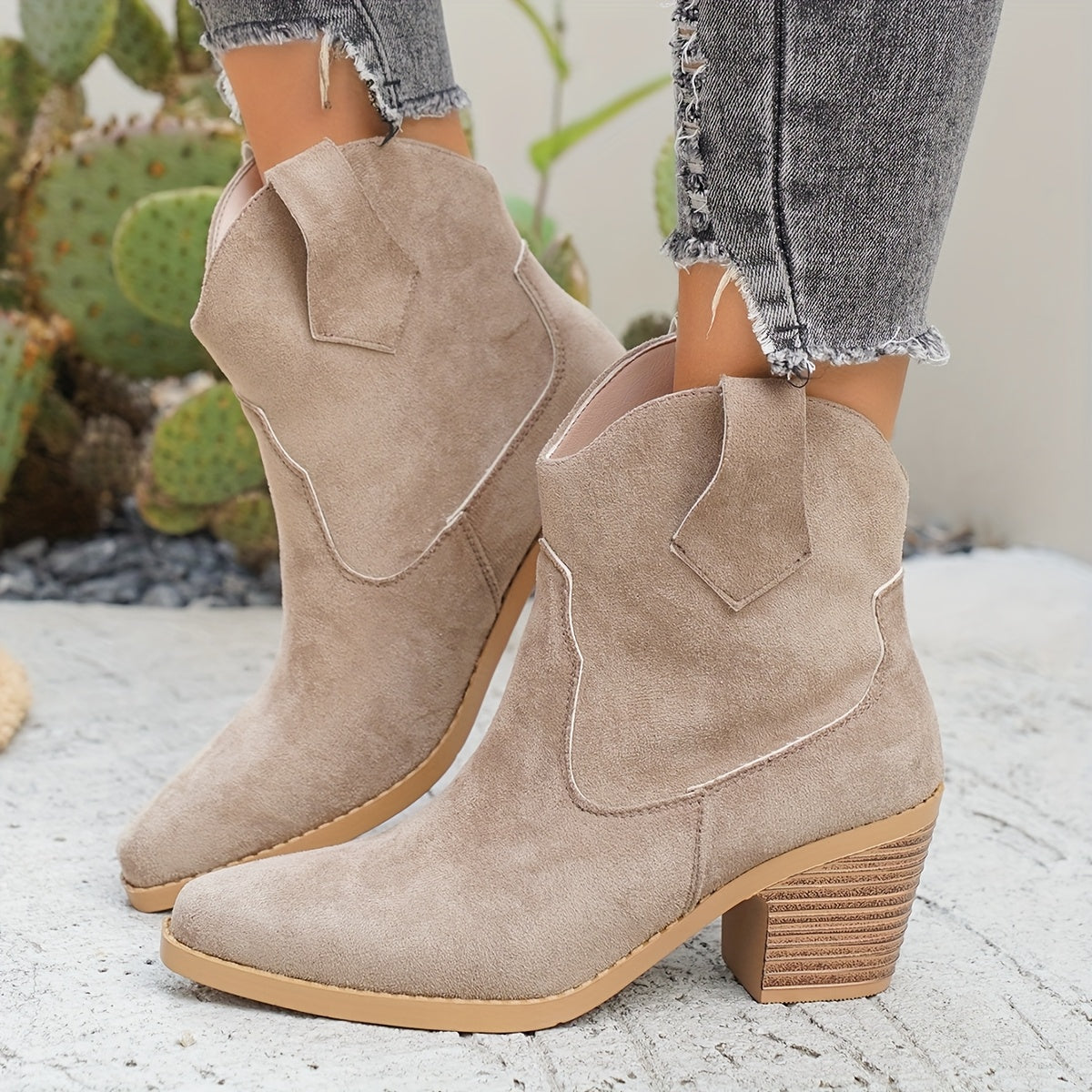 Women's Western Pull-On Chelsea Ankle Boots