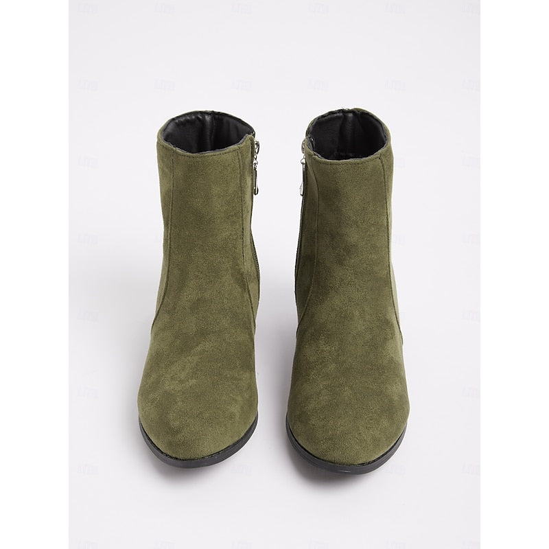 Women's Tailored Low Block Heel Ankle Boots