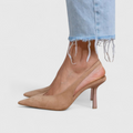 Women's Orthopedic Pointed-Toe Heels - Beige