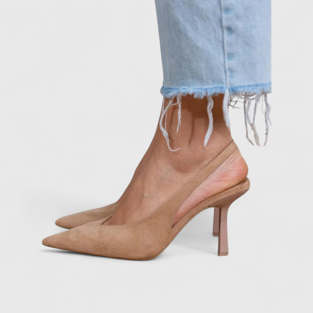 Women's Orthopedic Pointed-Toe Heels - Beige