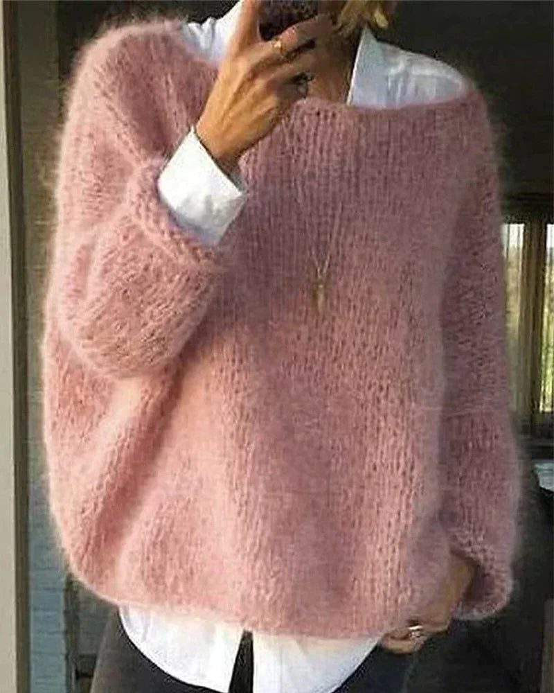 Women's Mohair Knit Oversized Sweater