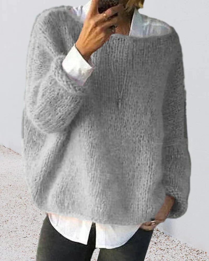 Women's Mohair Knit Oversized Sweater