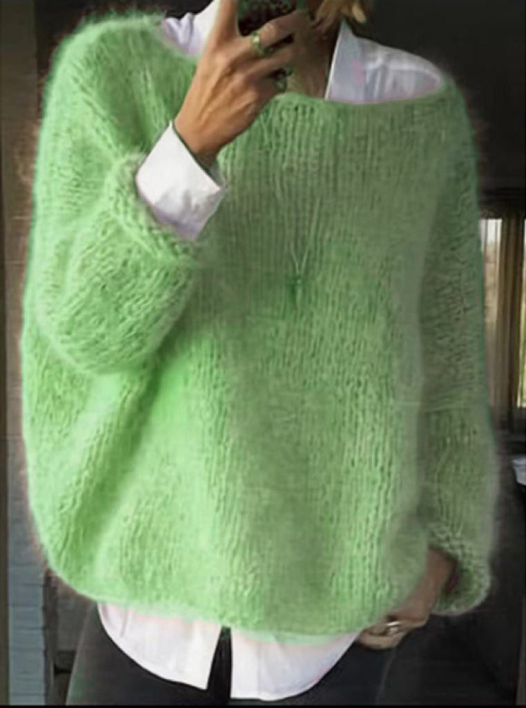 Women's Mohair Knit Oversized Sweater