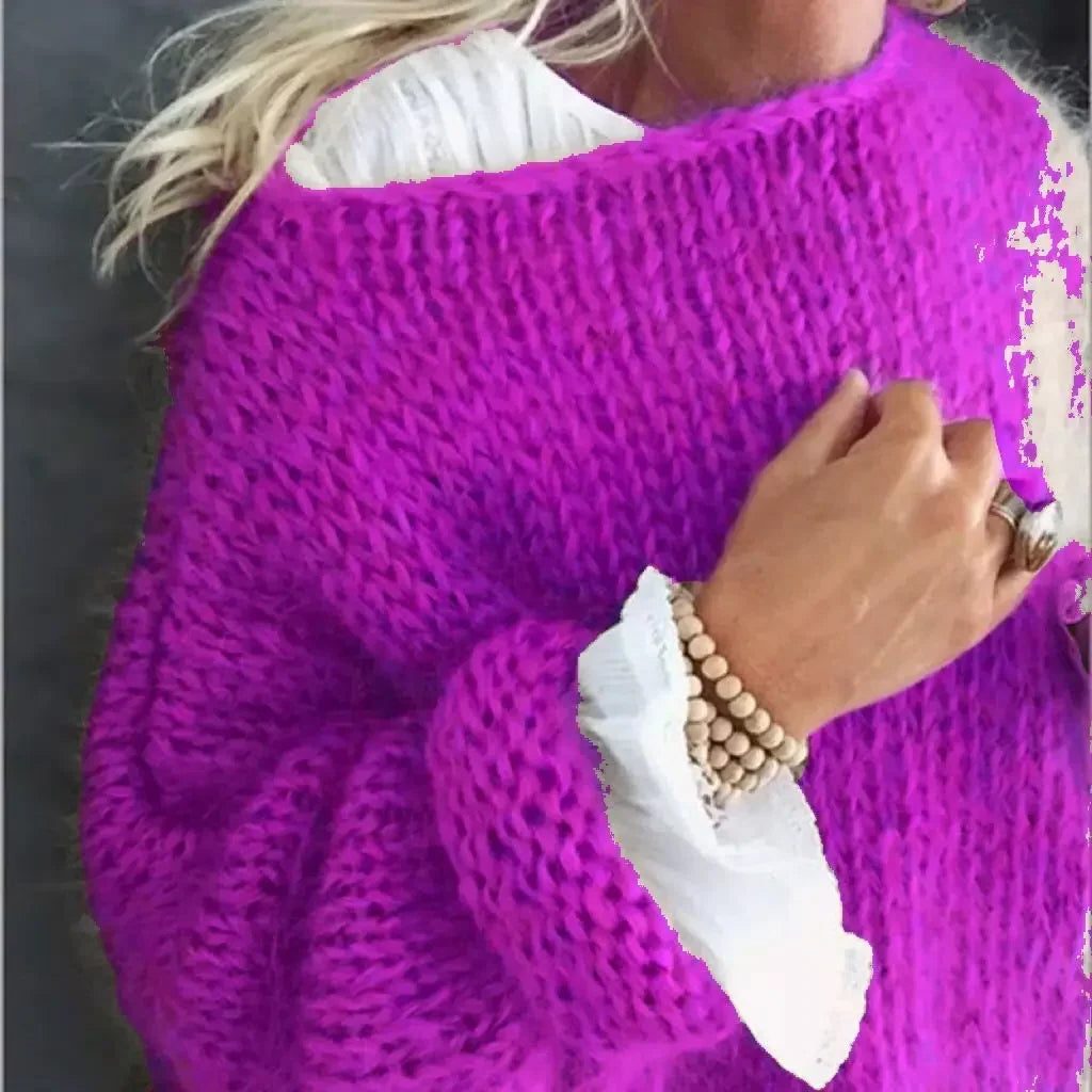 Women's Mohair Knit Oversized Sweater