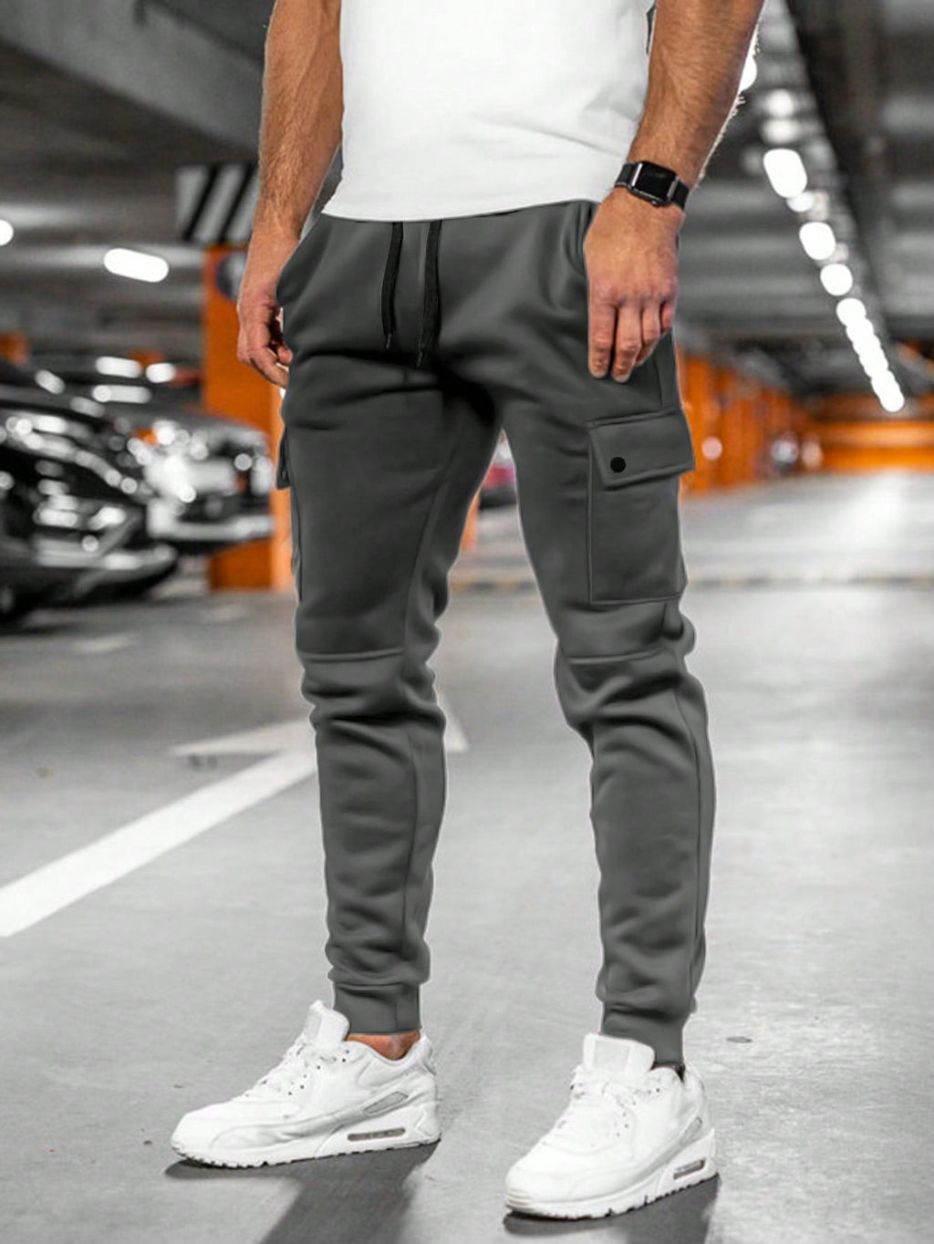 Men's Lightweight Stretch Cropped Jogging Pants