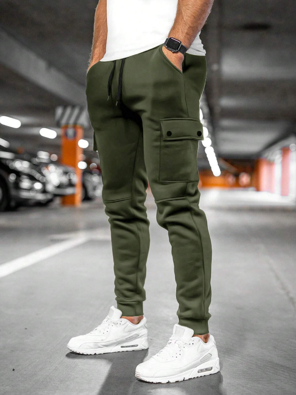 Men's Lightweight Stretch Cropped Jogging Pants