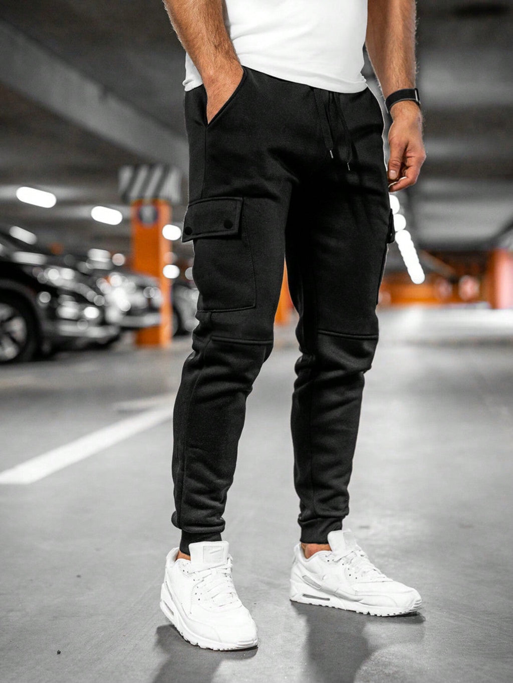 Men's Lightweight Stretch Cropped Jogging Pants