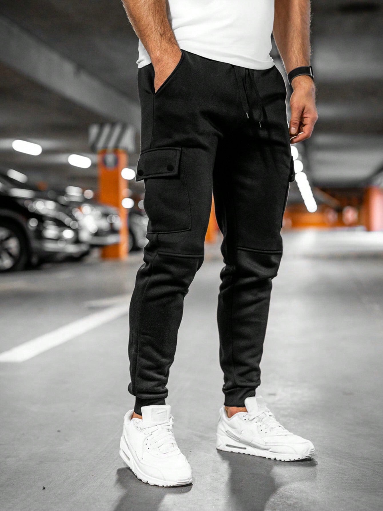 Men's Lightweight Stretch Cropped Jogging Pants