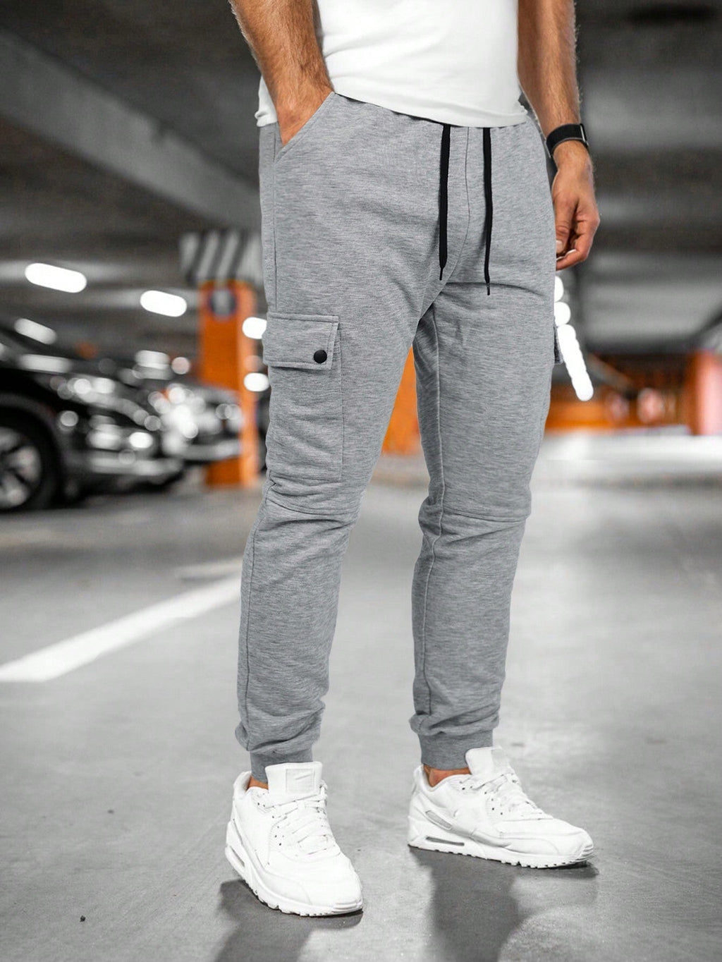 Men's Lightweight Stretch Cropped Jogging Pants