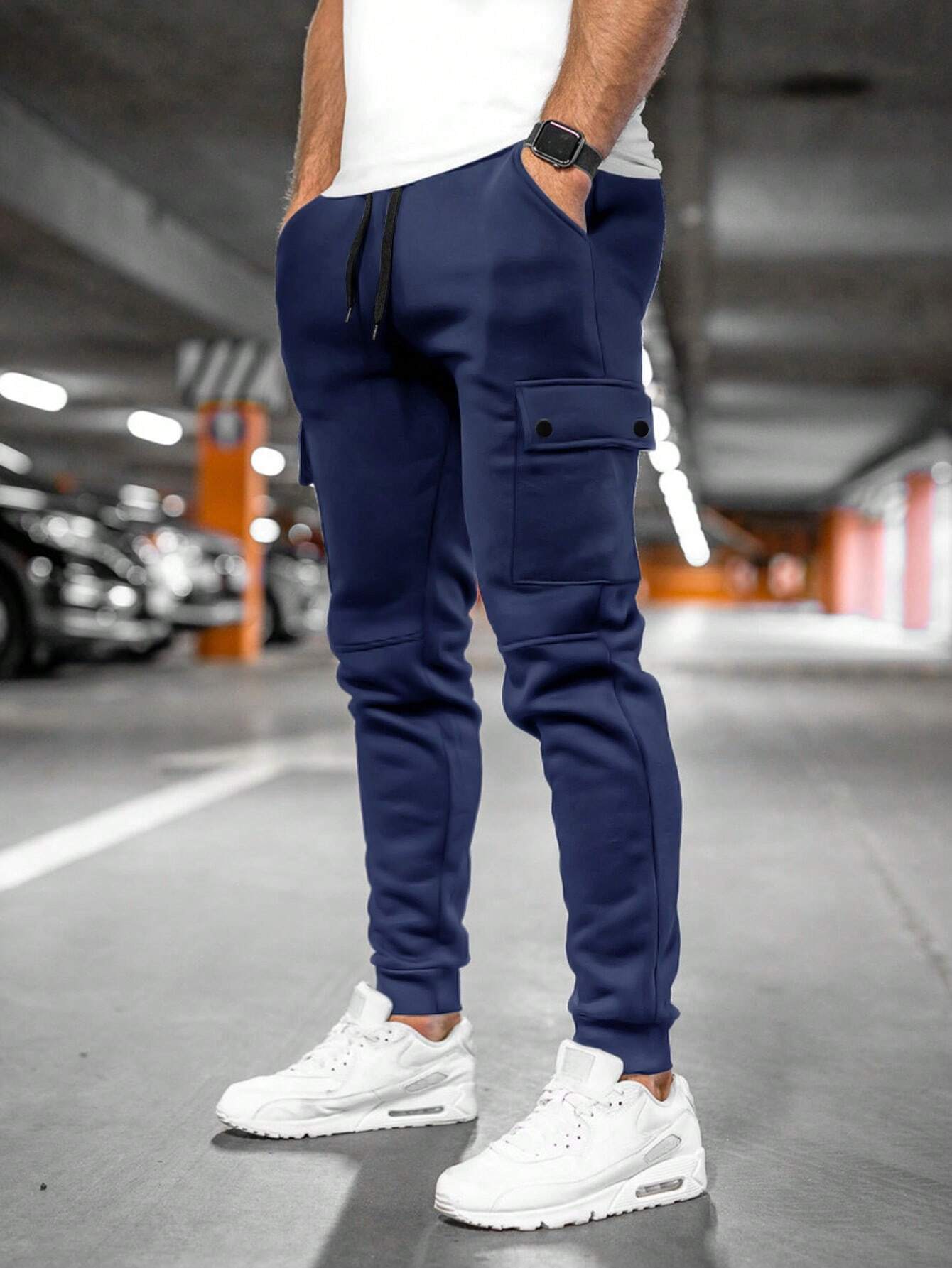 Men's Lightweight Stretch Cropped Jogging Pants