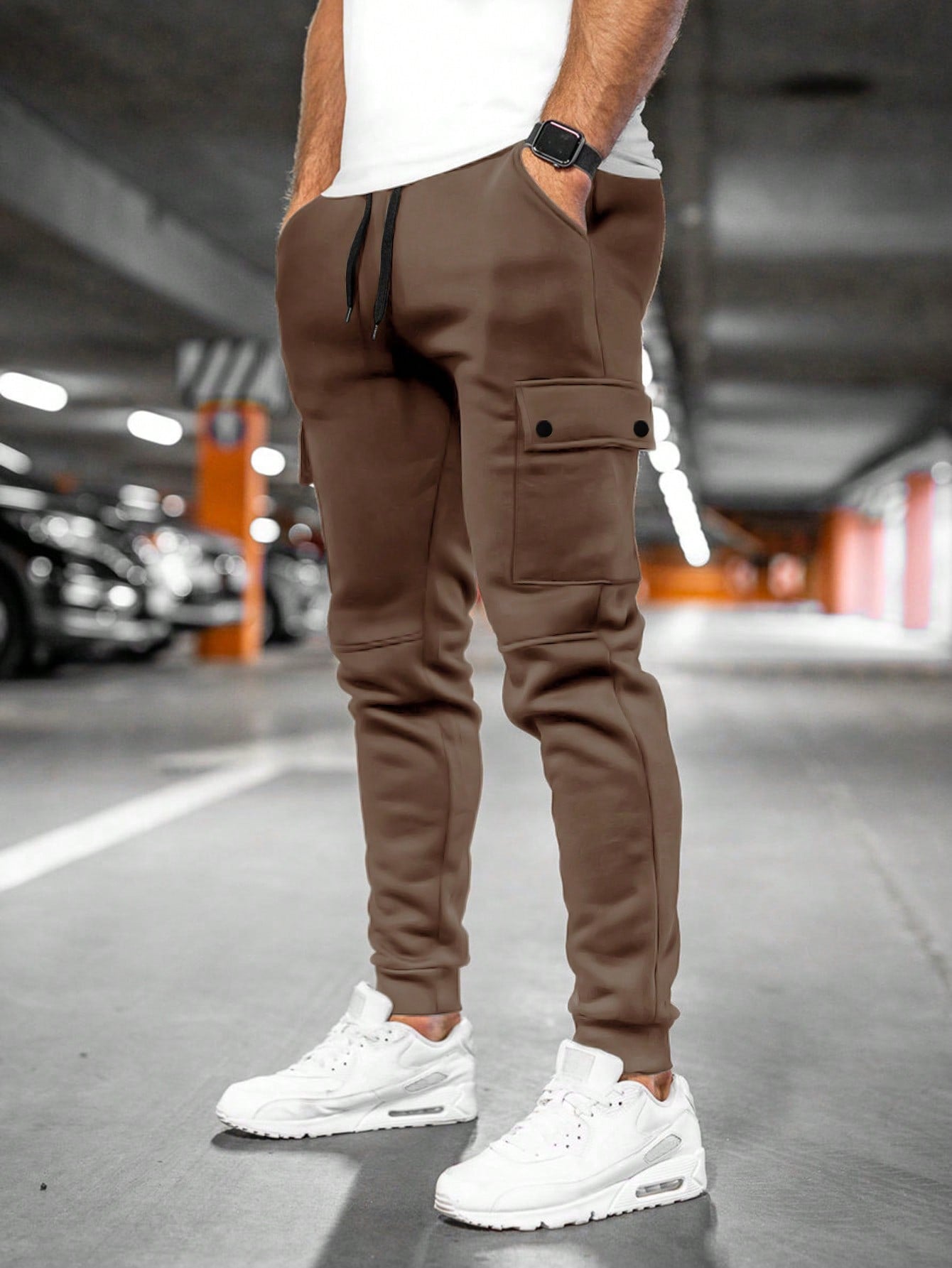 Men's Lightweight Stretch Cropped Jogging Pants