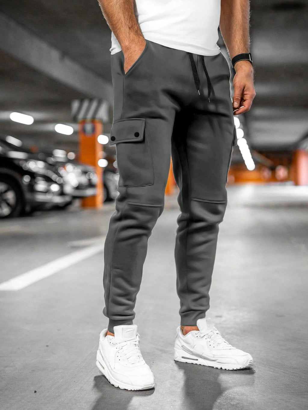 Men's Lightweight Stretch Cropped Jogging Pants
