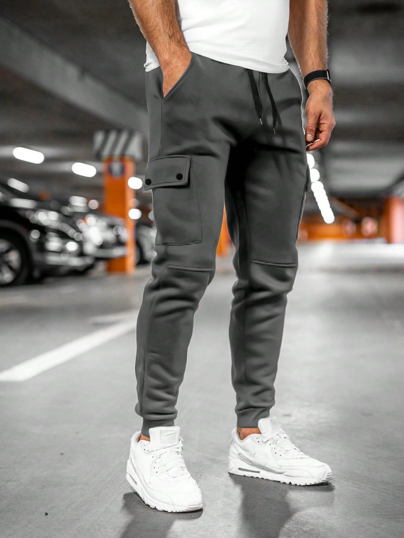 Men's Lightweight Stretch Cropped Jogging Pants