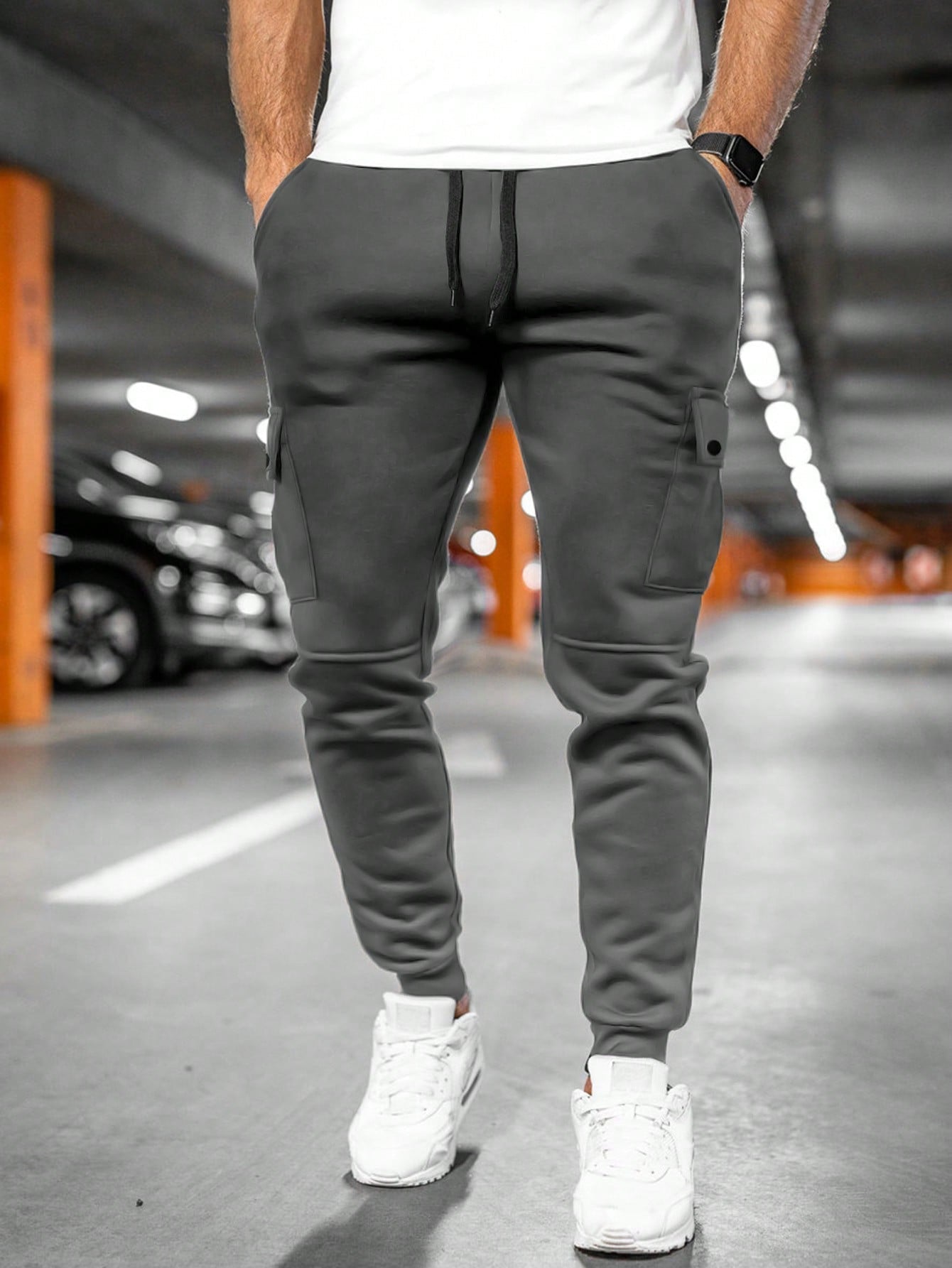 Men's Lightweight Stretch Cropped Jogging Pants