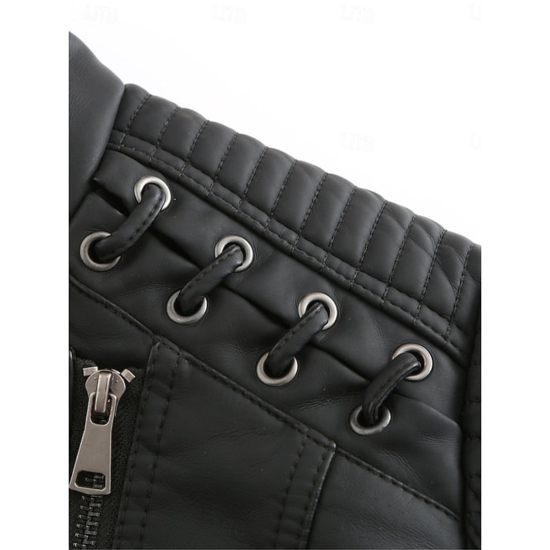 Women's Sleek Tailored Biker Jacket