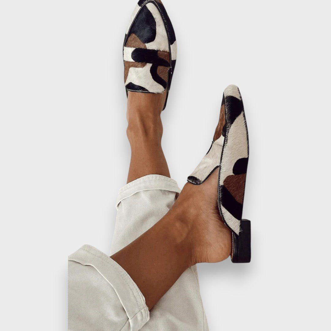 Women's Printed Loafer Mules