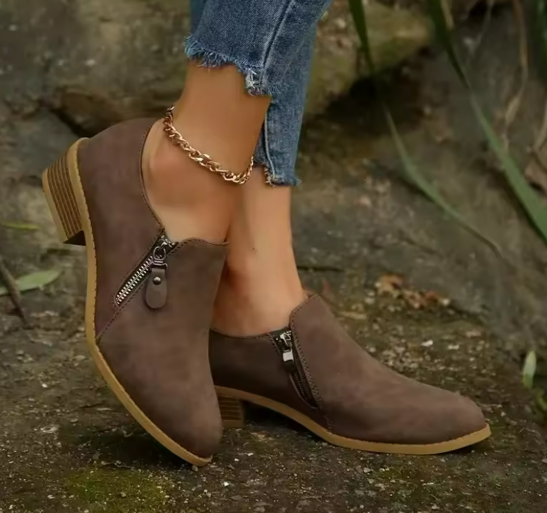 Women's Orthopedic Zip-Up Ankle Boots
