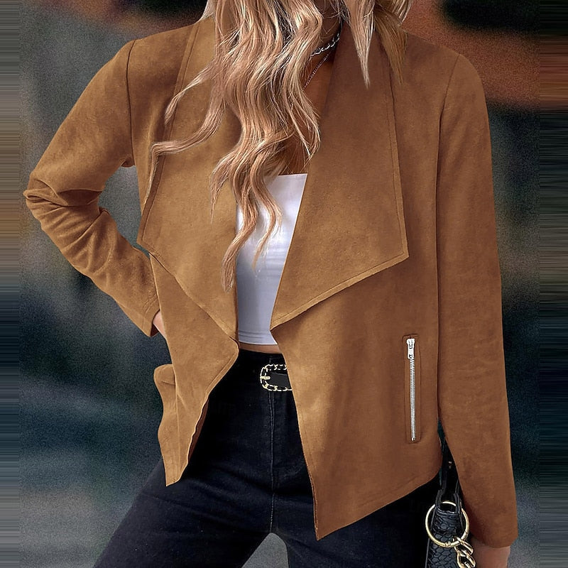 Women's Draped Waterfall Open-Front Jacket