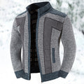 Men's Color-Block Lined Full-Zip Cardigan