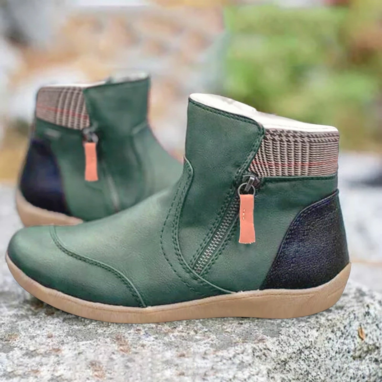 Women's Waterproof Side-Zip Ankle Boots