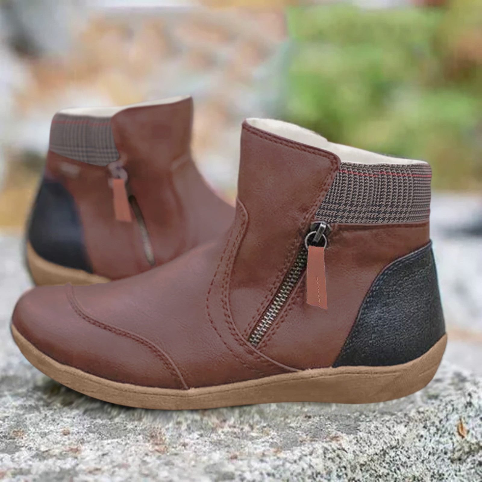 Women's Waterproof Side-Zip Ankle Boots
