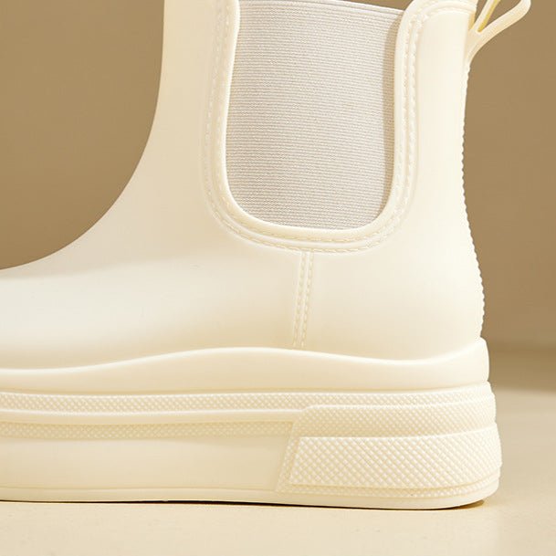 Women's Waterproof Platform Chelsea Rain Boots