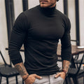Men's Streamlined Long-Sleeve Turtleneck - Black