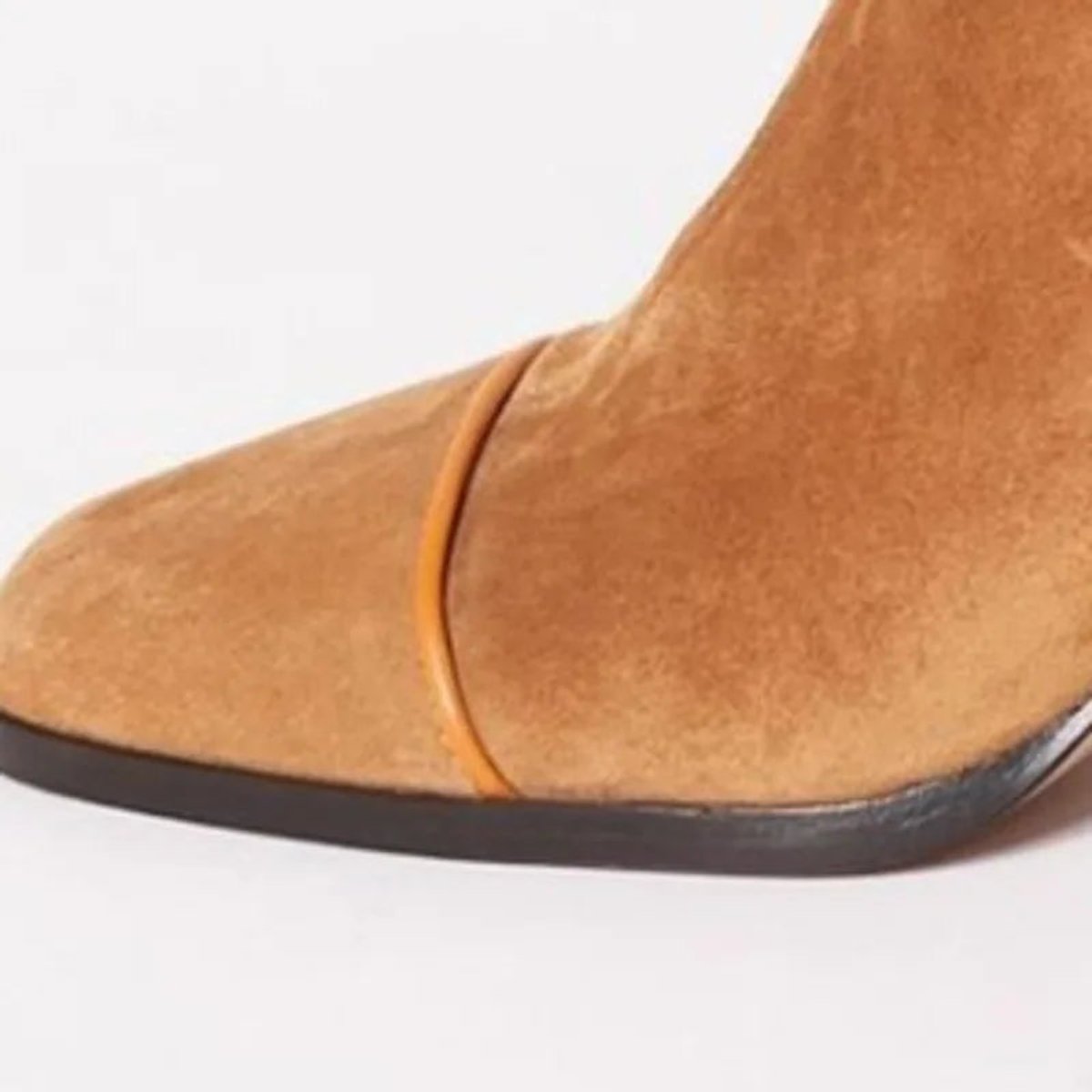 Women's Block-Heel Suede Leopard-Toe Ankle Boots