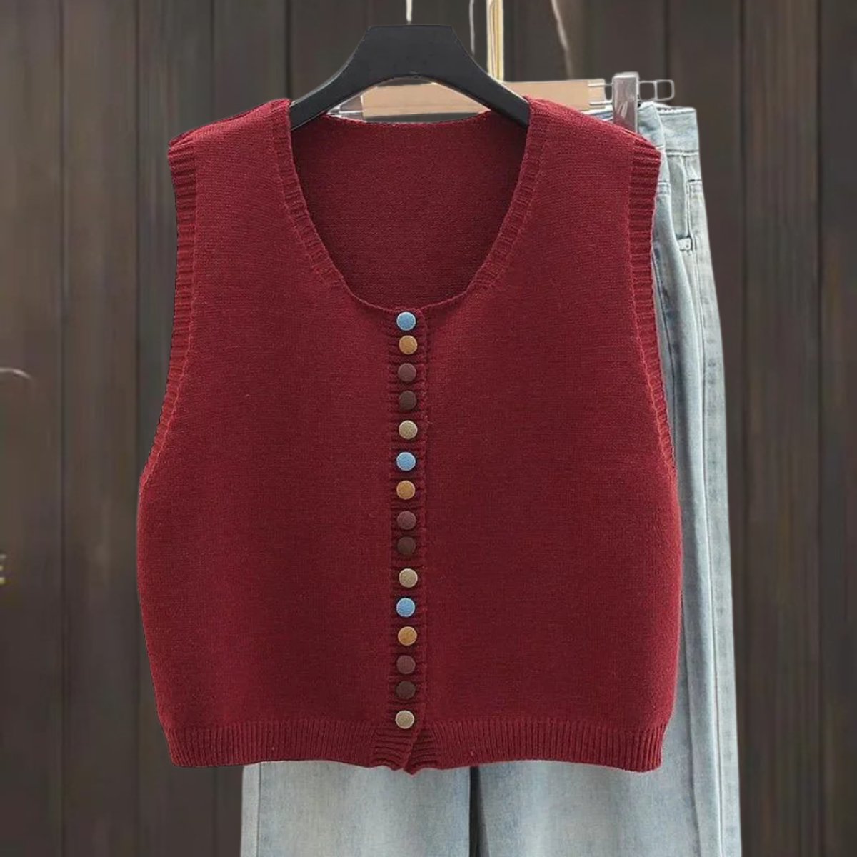 Women's Sleeveless Knit Sweater Vest