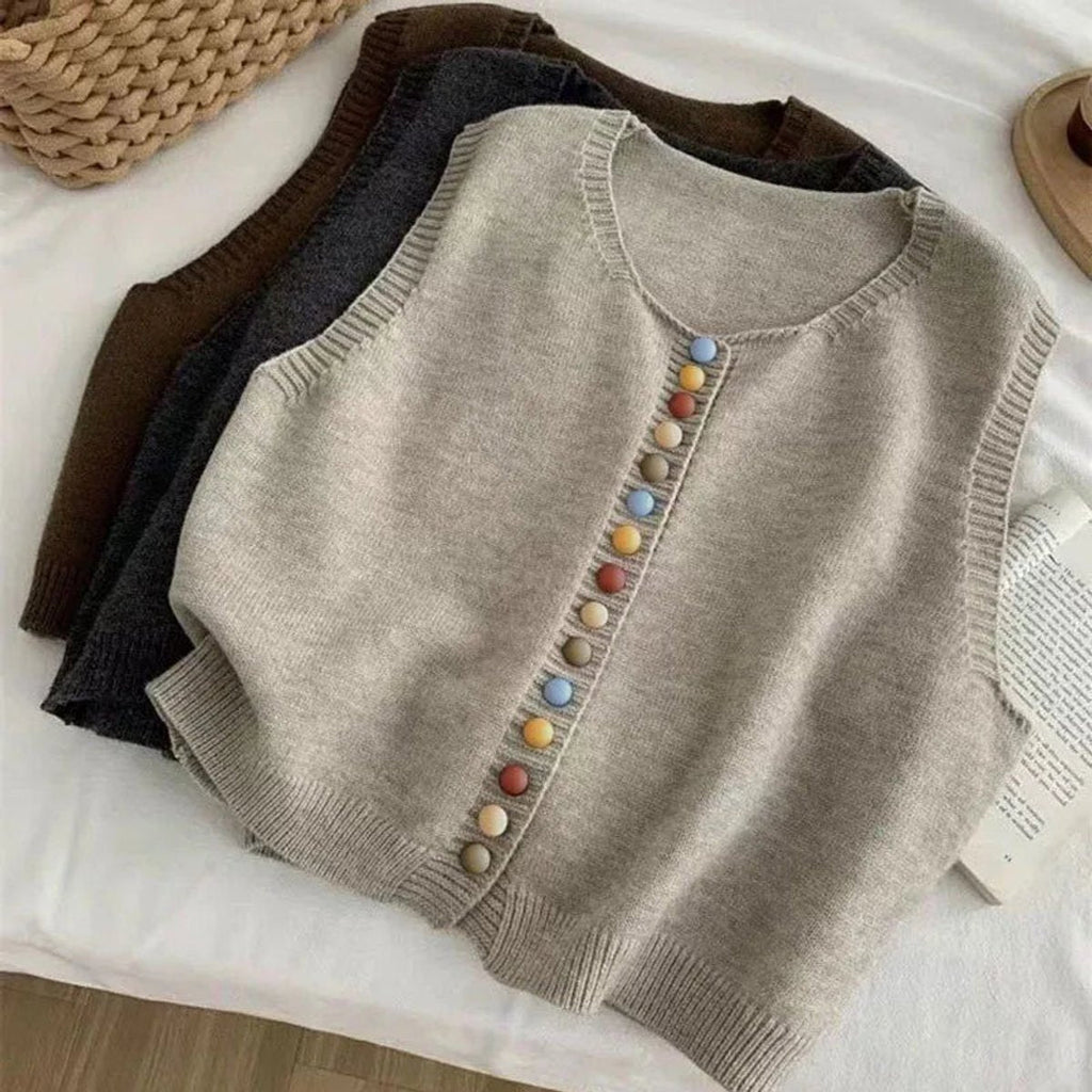 Women's Sleeveless Knit Sweater Vest