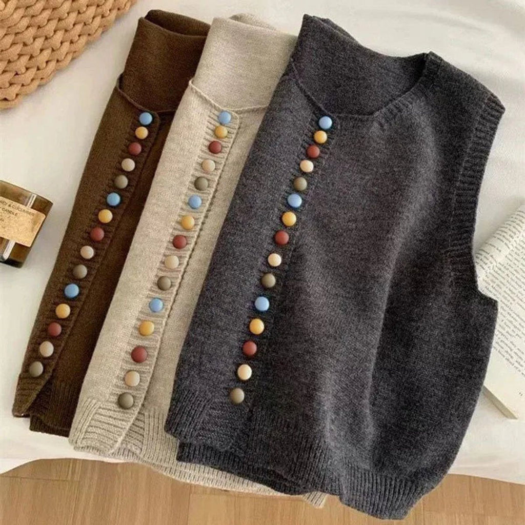 Women's Sleeveless Knit Sweater Vest
