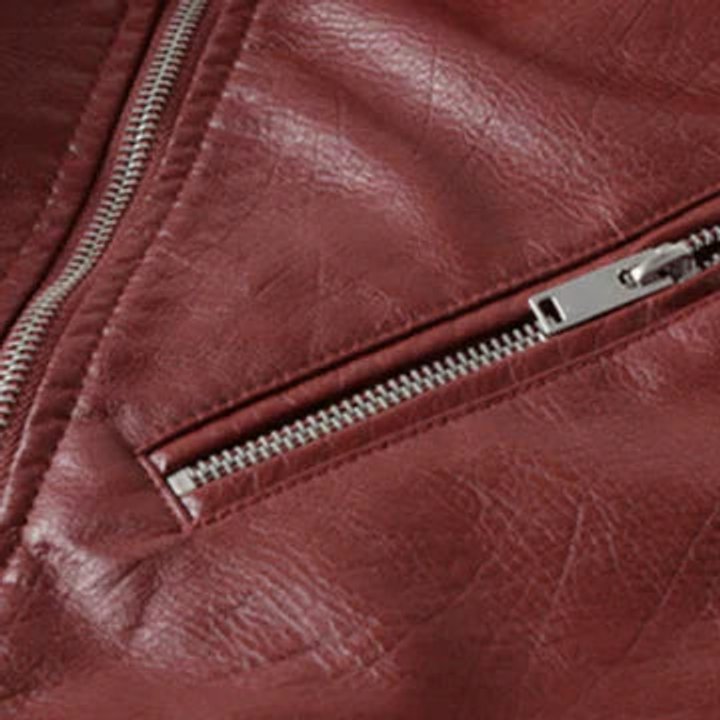 Women's Cropped Belted Faux Leather Jacket