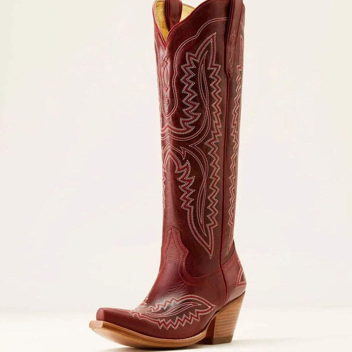 Women's Embroidered Knee-High Western Cowboy Boots