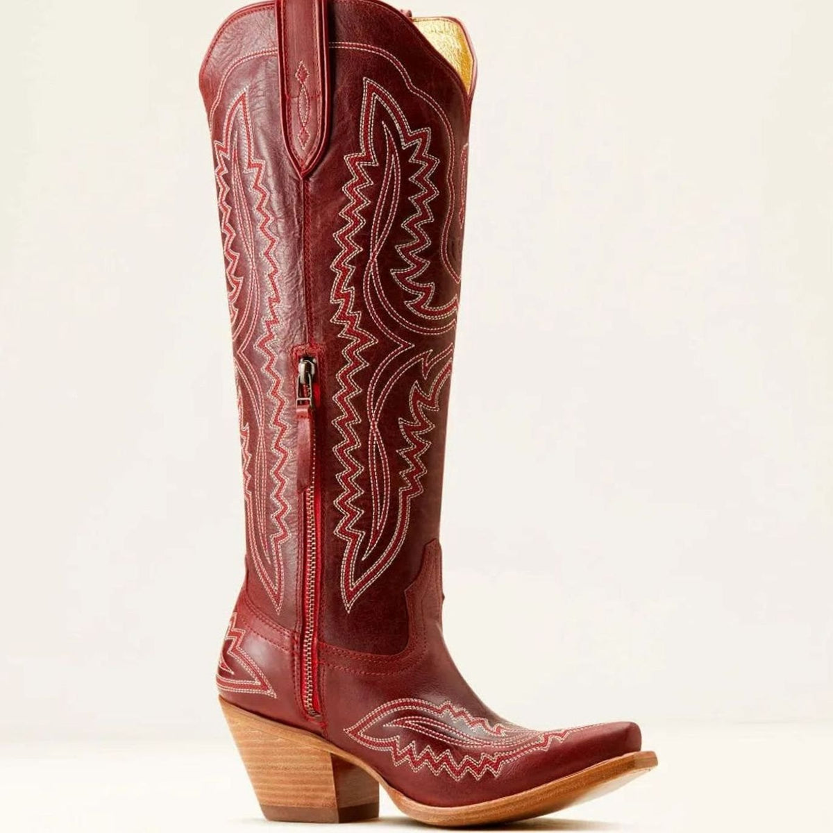Women's Embroidered Knee-High Western Cowboy Boots