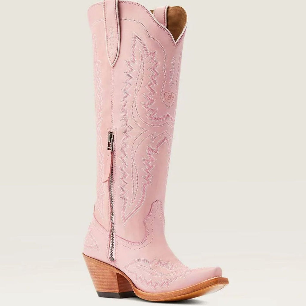 Women's Embroidered Knee-High Western Cowboy Boots